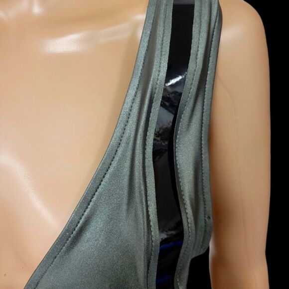 Gun Metal and Patent Leather Bikini - Picture 3 of 6